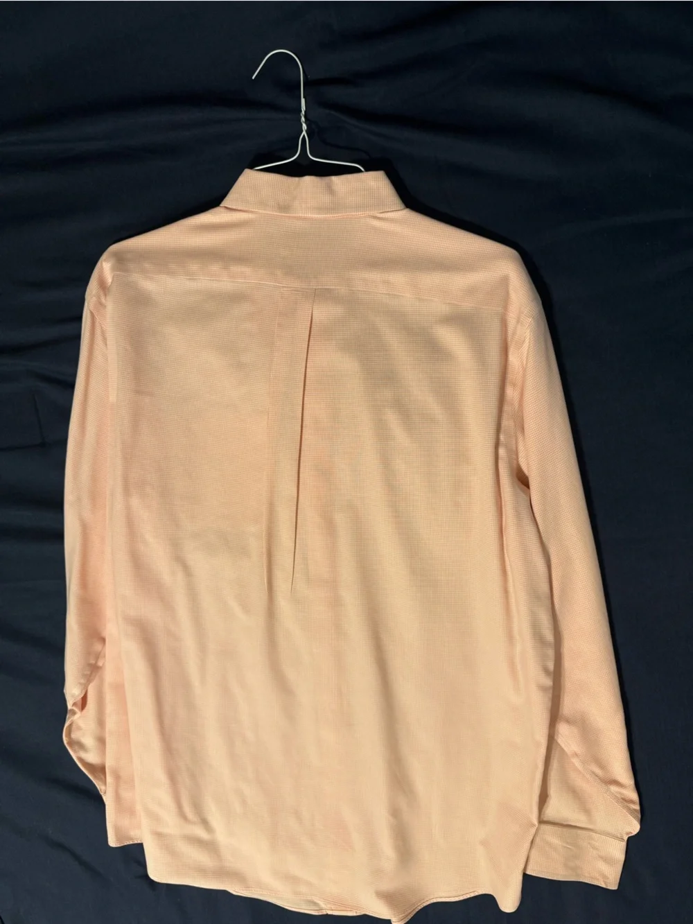 L.L. Bean Men's Peach Long-Sleeve Button-Down Shirt